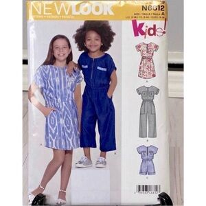 ⭐️5 for $28⭐️ NEW New Look N6612 Kid’s Sewing Pattern UNCUT